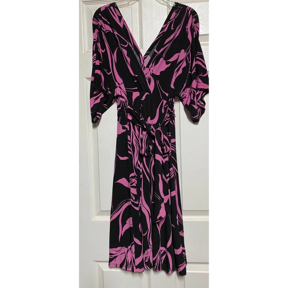 Roulette Y2K printed belted dress XL - Picture 4 of 6
